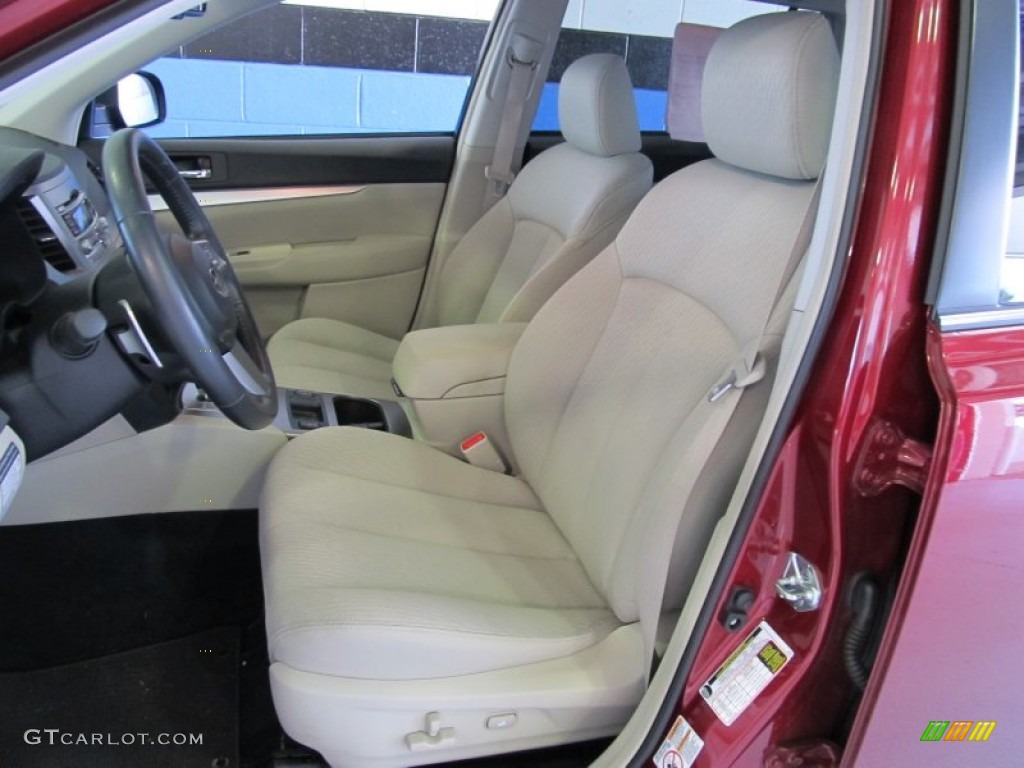 2011 Outback 2.5i Premium Wagon - Ruby Red Pearl / Warm Ivory photo #7