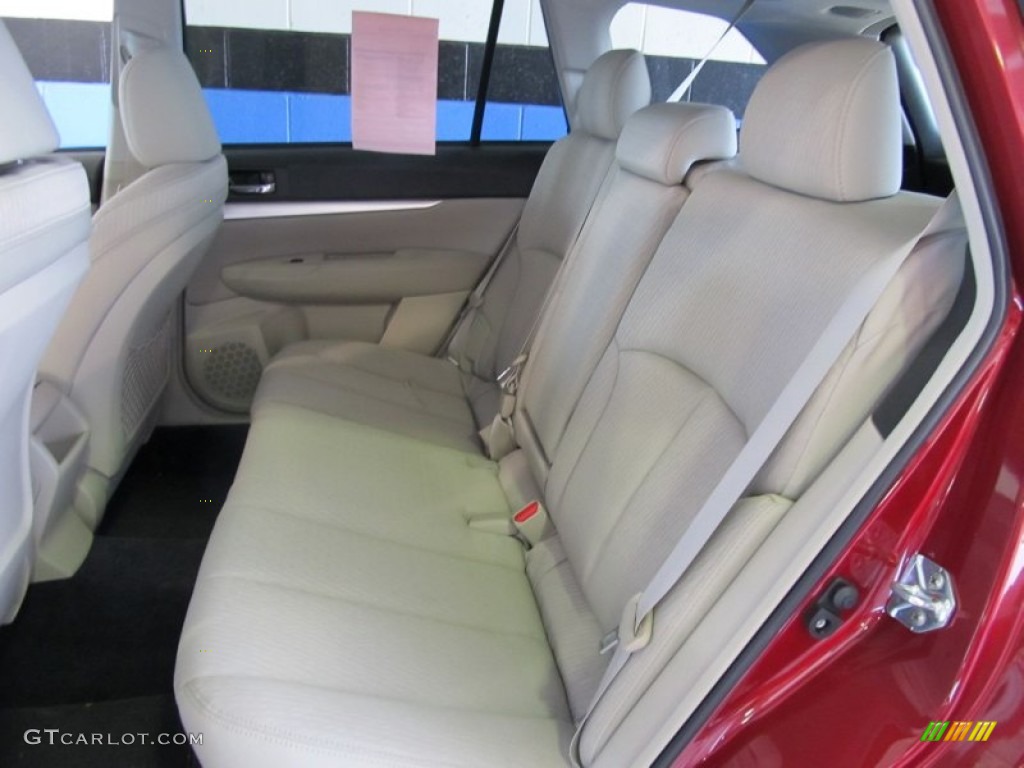 2011 Outback 2.5i Premium Wagon - Ruby Red Pearl / Warm Ivory photo #8