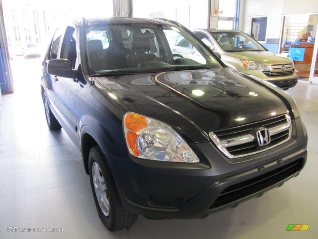 2002 CR-V EX 4WD - Nighthawk Black Pearl / Black photo #4