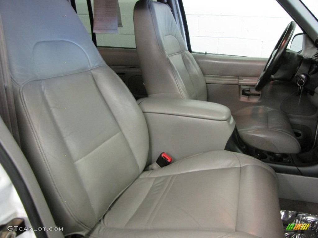 1999 Explorer XLT 4x4 - Oxford White / Medium Graphite Grey photo #14