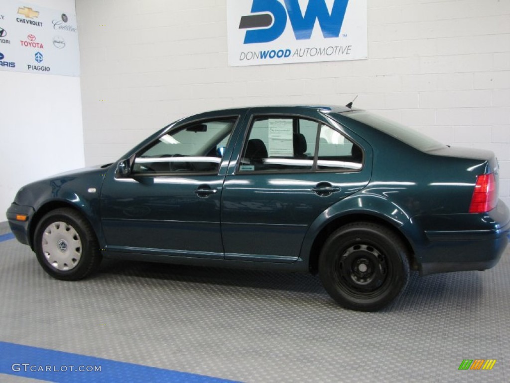 2002 Jetta GLS Sedan - Baltic Green / Black photo #6