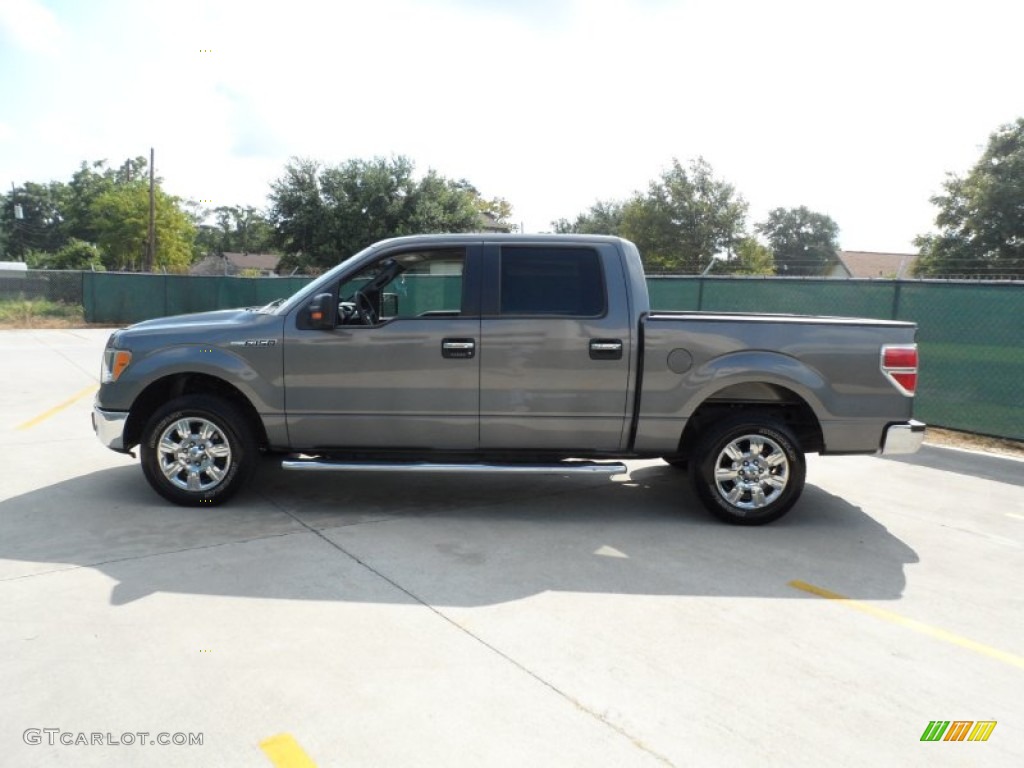 2010 F150 XLT SuperCrew - Sterling Grey Metallic / Medium Stone photo #6