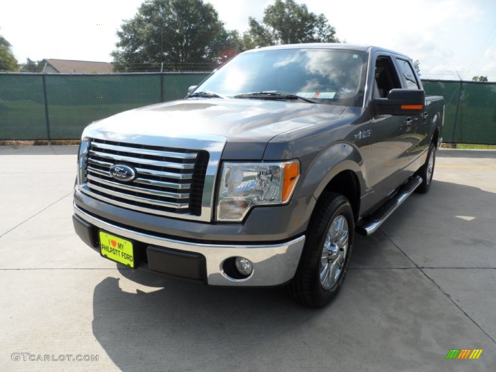 2010 F150 XLT SuperCrew - Sterling Grey Metallic / Medium Stone photo #7