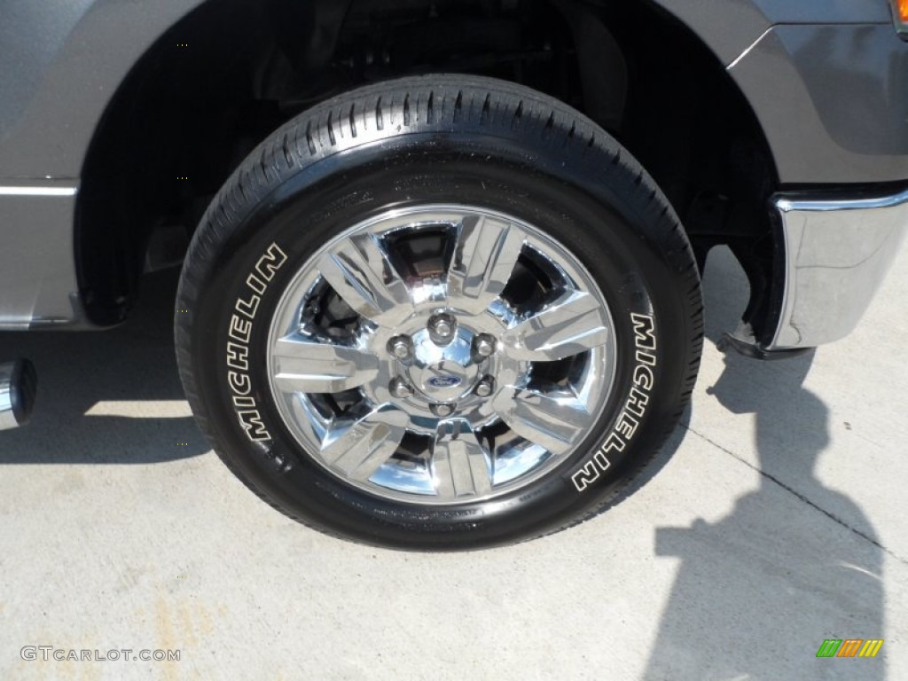2010 F150 XLT SuperCrew - Sterling Grey Metallic / Medium Stone photo #15