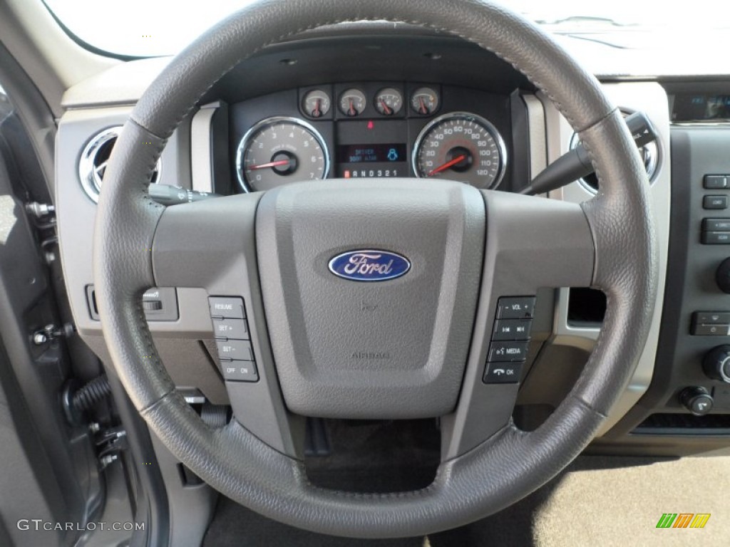 2010 F150 XLT SuperCrew - Sterling Grey Metallic / Medium Stone photo #41