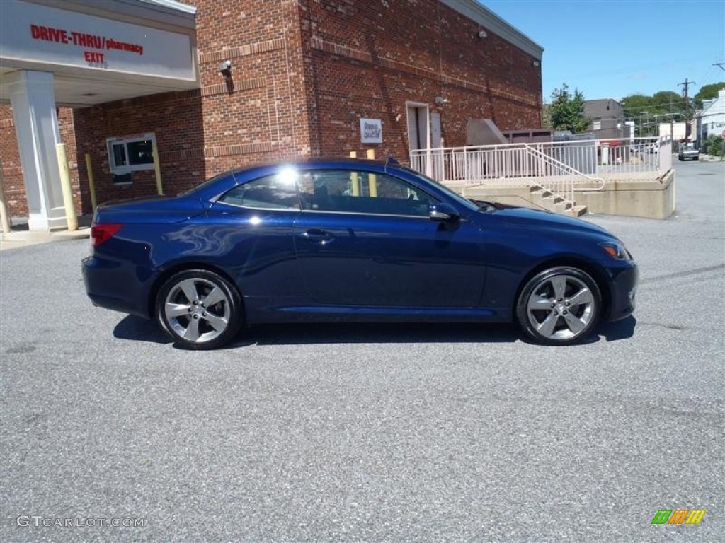 2011 IS 350C Convertible - Deep Sea Blue Mica / Saddle Tan photo #13