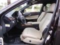 Natural Beige 2010 Mercedes-Benz E 550 Sedan Interior Color