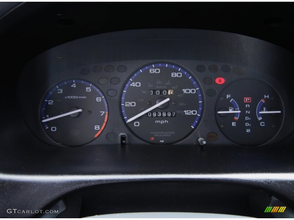 2000 Honda Civic EX Sedan Gauges Photo #53253847