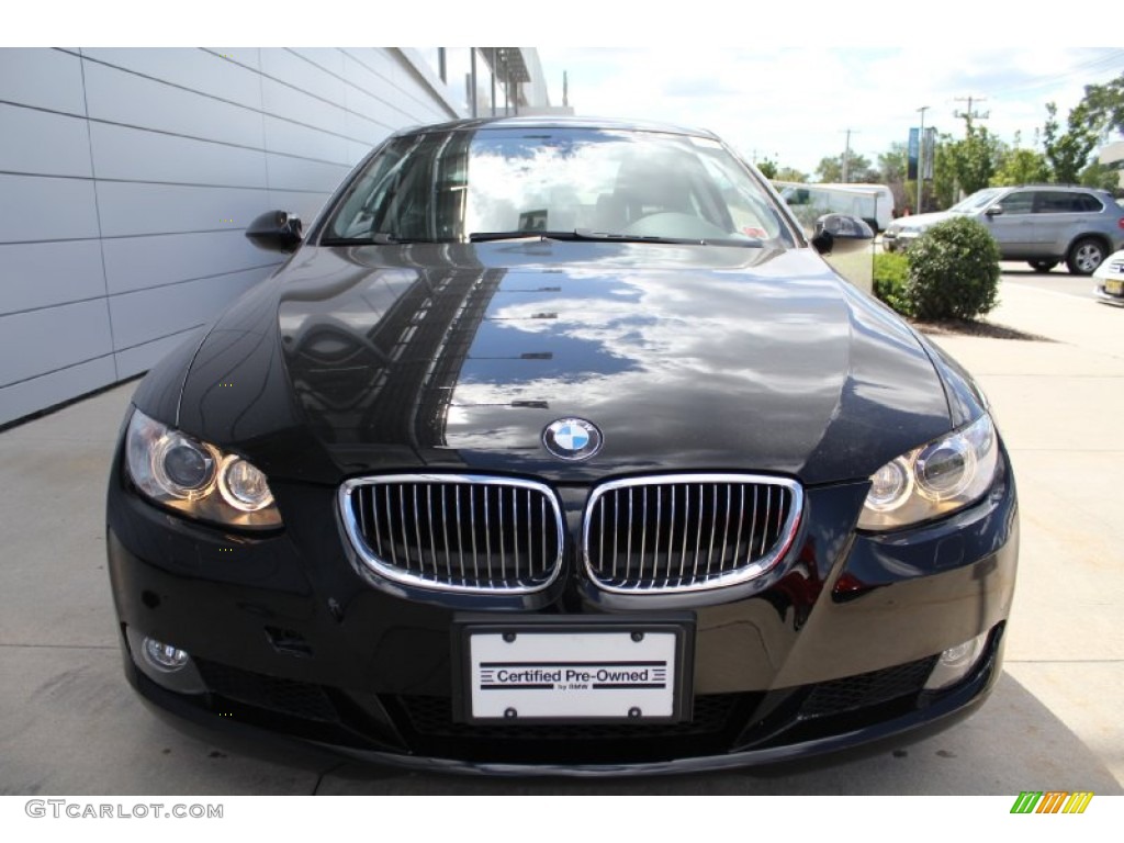 2008 3 Series 328xi Coupe - Jet Black / Black photo #2