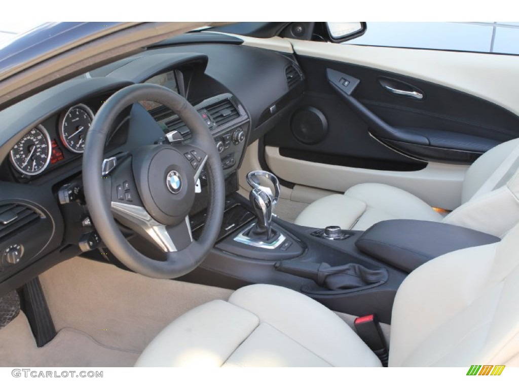 Cream Beige Interior 2010 BMW 6 Series 650i Convertible Photo #53254894
