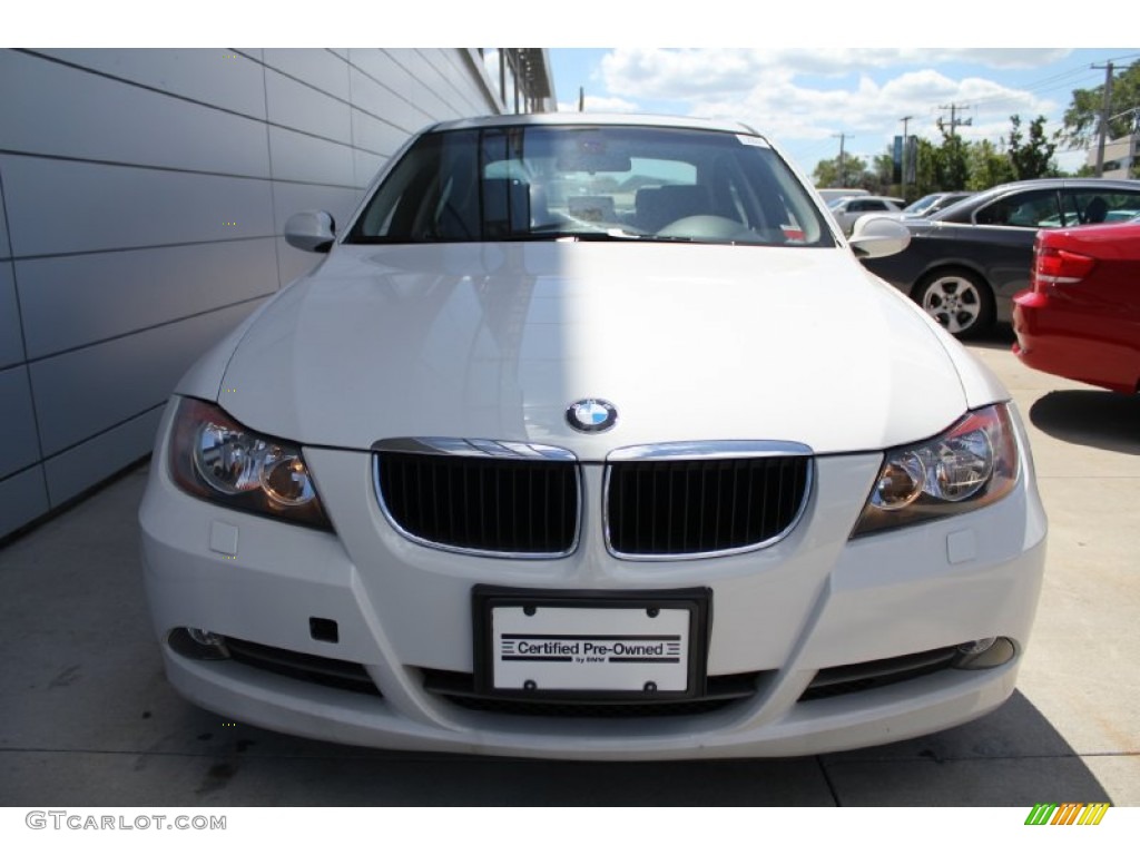 2008 3 Series 328xi Sedan - Alpine White / Black photo #2