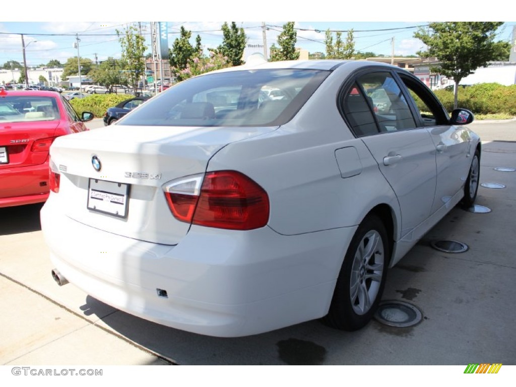 2008 3 Series 328xi Sedan - Alpine White / Black photo #6