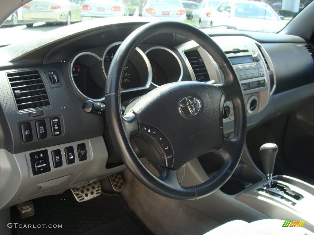 2009 Tacoma V6 TRD Double Cab 4x4 - Silver Streak Mica / Graphite Gray photo #26
