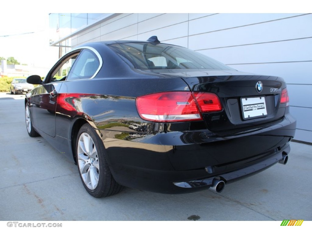 2008 3 Series 335xi Coupe - Jet Black / Black photo #4