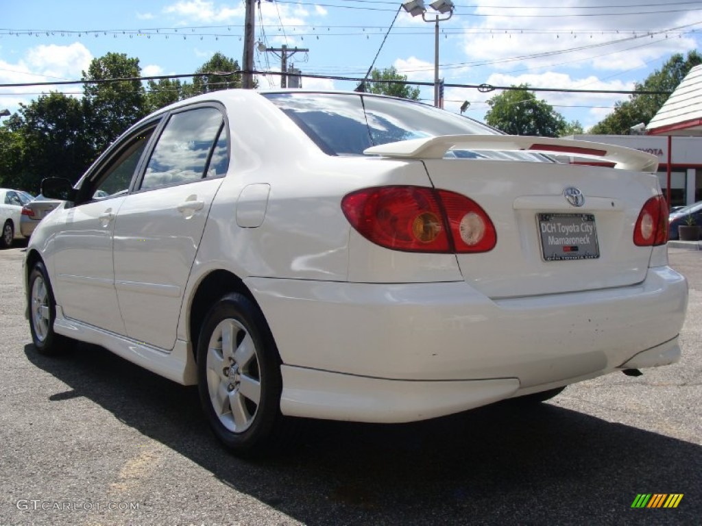 2003 Corolla S - Super White / Black photo #8