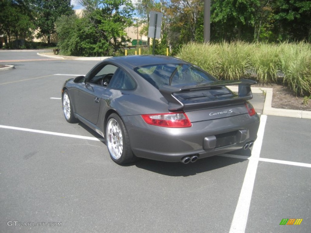 2008 911 Carrera S Coupe - Meteor Grey Metallic / Black/Stone Grey photo #4