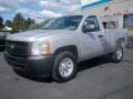 2011 Sheer Silver Metallic Chevrolet Silverado 1500 Regular Cab 4x4  photo #1