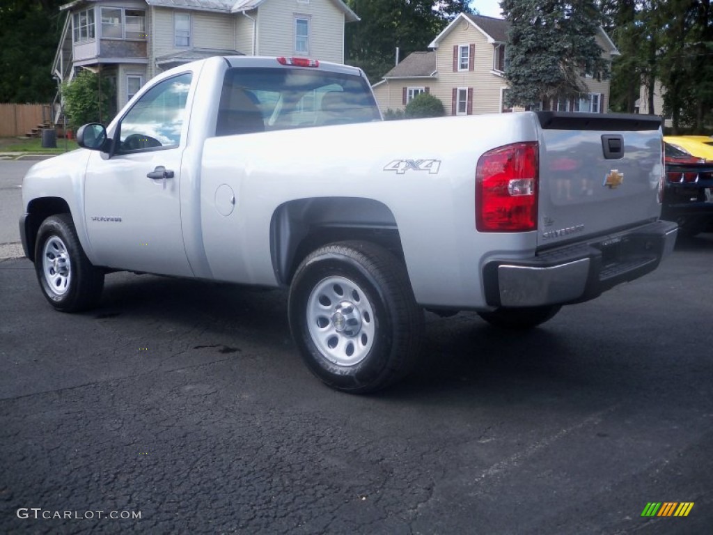 2011 Silverado 1500 Regular Cab 4x4 - Sheer Silver Metallic / Dark Titanium photo #7