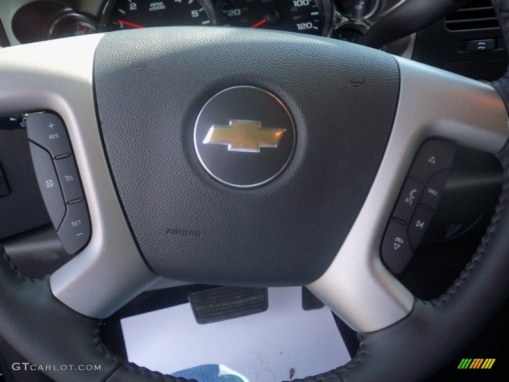 2011 Silverado 1500 LT Extended Cab 4x4 - Blue Granite Metallic / Ebony photo #33