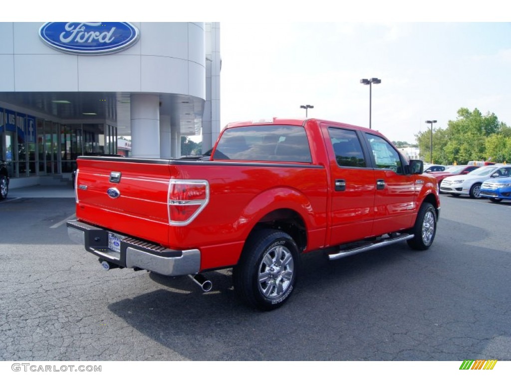 2011 F150 XLT SuperCrew - Race Red / Steel Gray photo #3