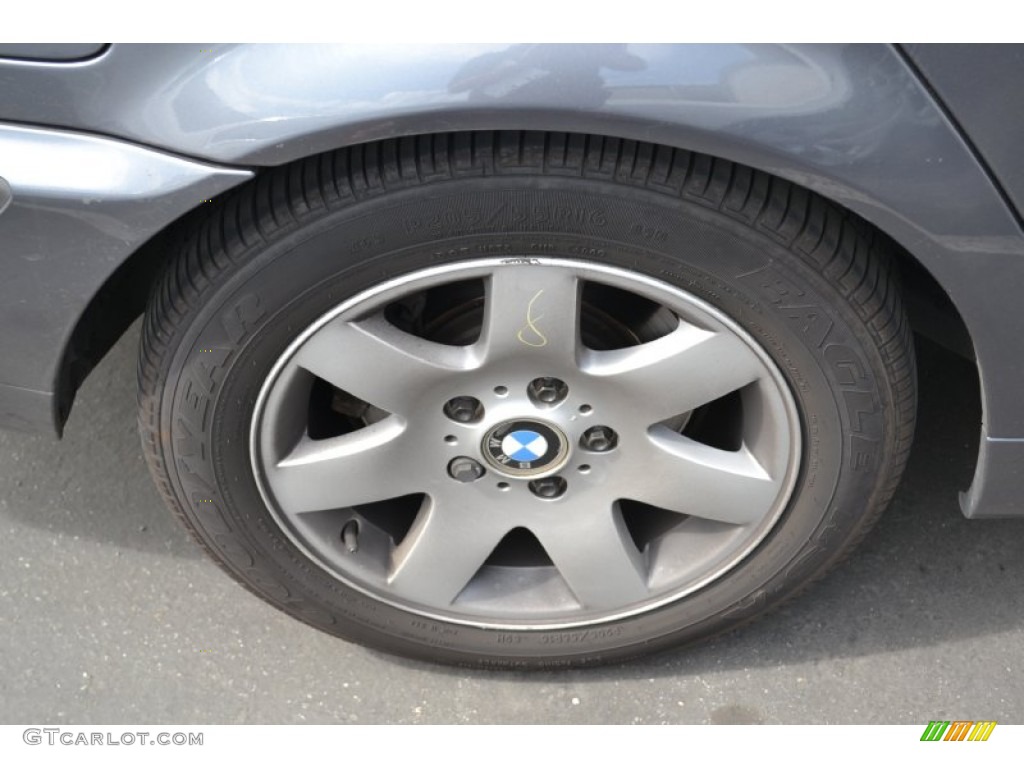 2001 3 Series 325i Sedan - Steel Grey Metallic / Black photo #6