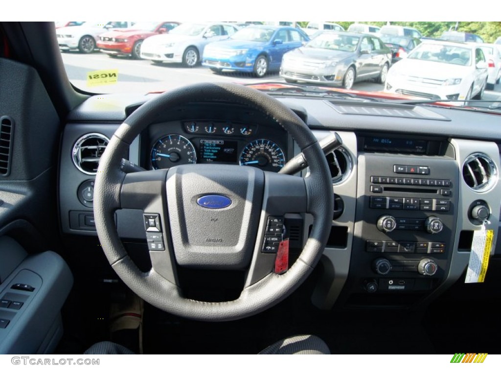 2011 F150 XLT SuperCrew - Race Red / Steel Gray photo #27