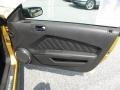 Charcoal Black 2010 Ford Mustang V6 Premium Convertible Door Panel