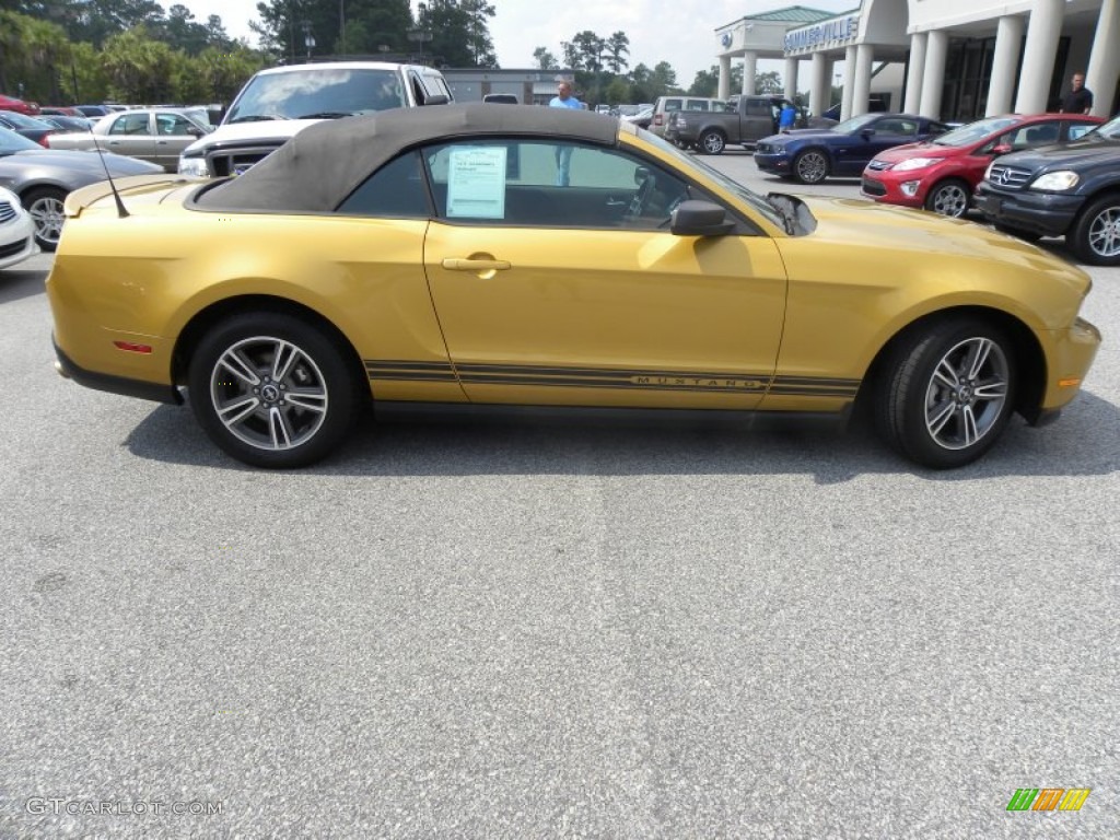 Sunset Gold Metallic 2010 Ford Mustang V6 Premium Convertible Exterior Photo #53261965