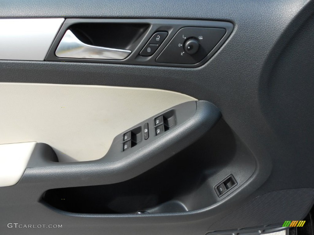 2012 Volkswagen Jetta TDI Sedan Cornsilk Beige Door Panel Photo #53262079