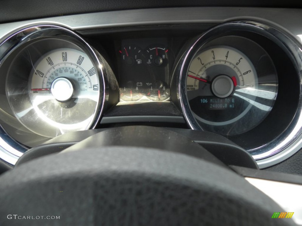 2010 Ford Mustang V6 Premium Convertible Gauges Photo #53262121