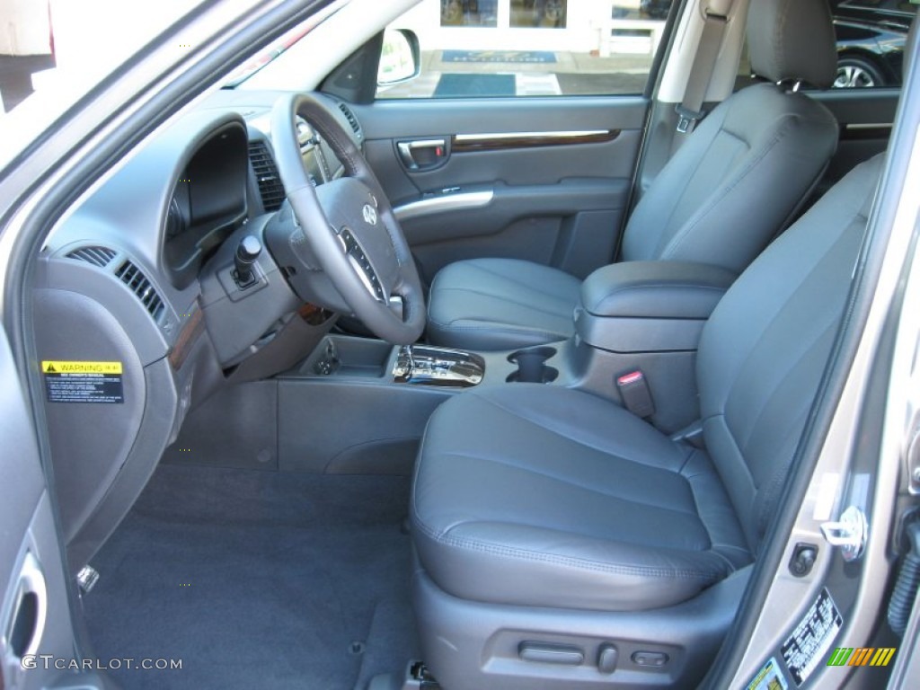 Cocoa Black Interior 2011 Hyundai Santa Fe Limited Photo #53265223