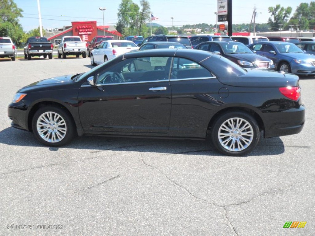 Brilliant Black Crystal Pearl 2011 Chrysler 200 Limited Convertible Exterior Photo #53265397
