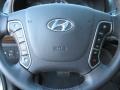 2011 Hyundai Santa Fe Cocoa Black Interior Steering Wheel Photo