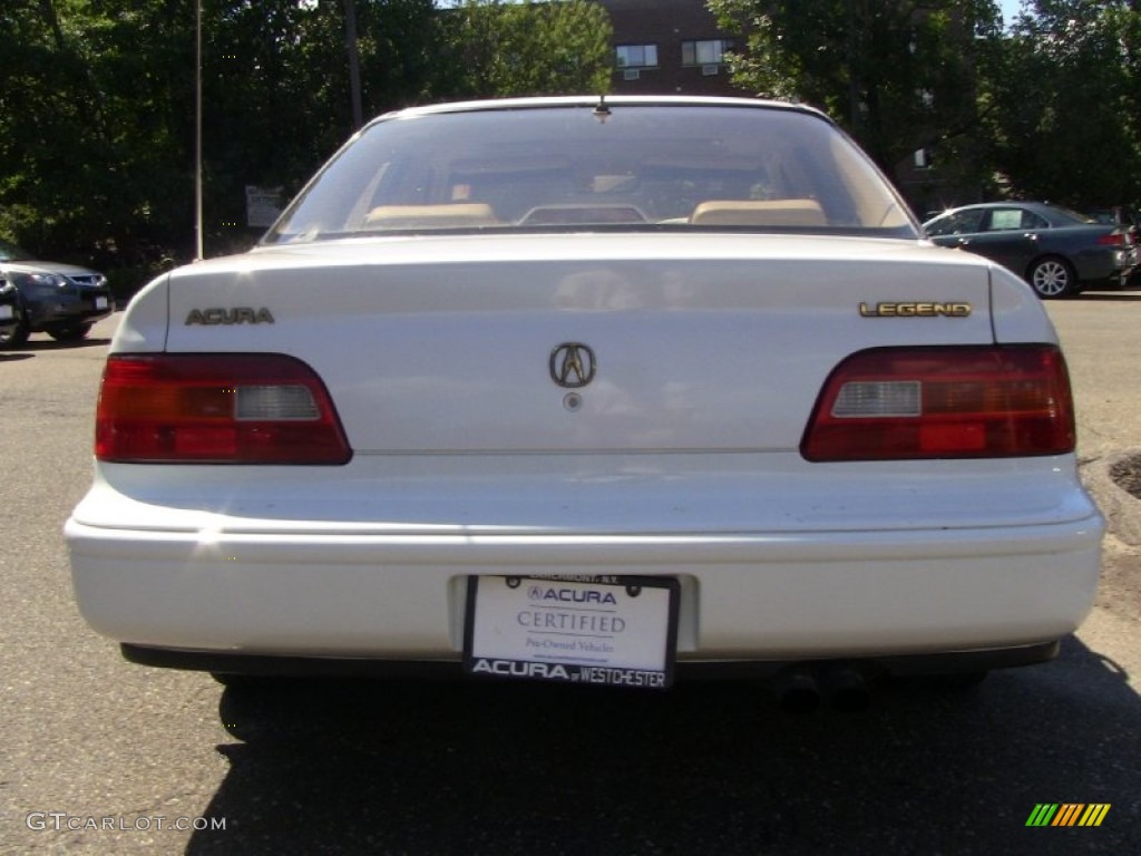 1993 Legend LS Sedan - Sirius White Pearl / Ivory photo #5