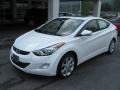 2012 Shimmering White Hyundai Elantra Limited  photo #2