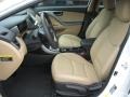 Beige 2012 Hyundai Elantra Limited Interior Color