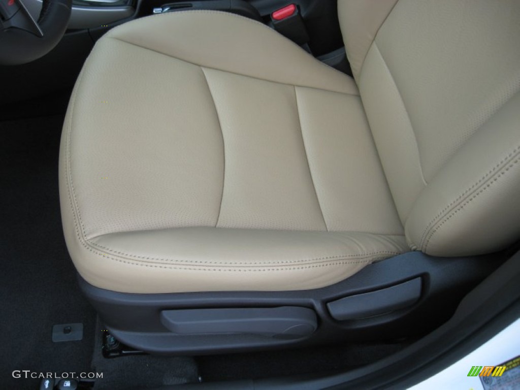 2012 Elantra Limited - Shimmering White / Beige photo #15