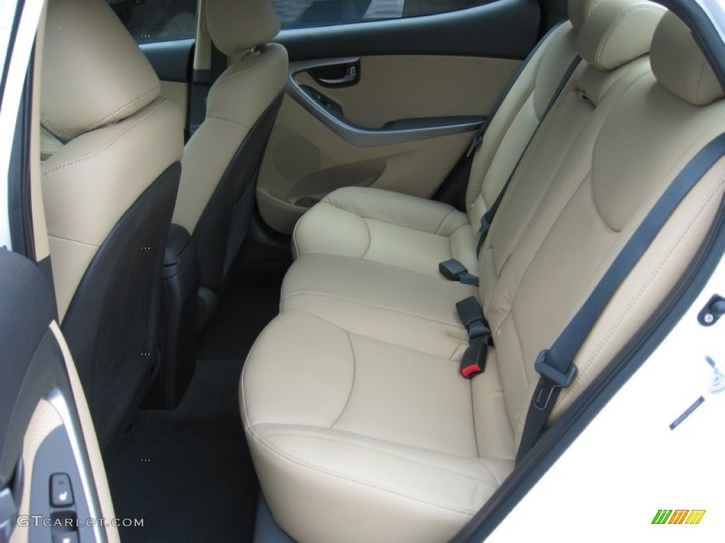 Beige Interior 2012 Hyundai Elantra Limited Photo #53266084