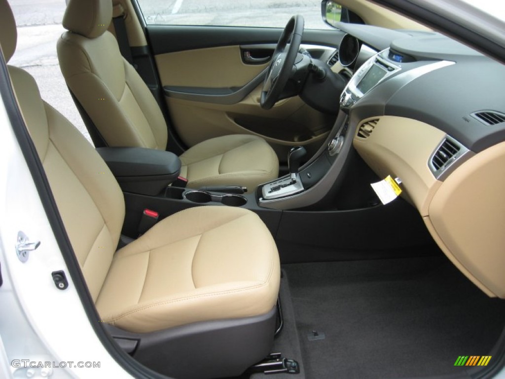 Beige Interior 2012 Hyundai Elantra Limited Photo #53266123