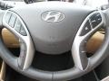 Beige 2012 Hyundai Elantra Limited Steering Wheel