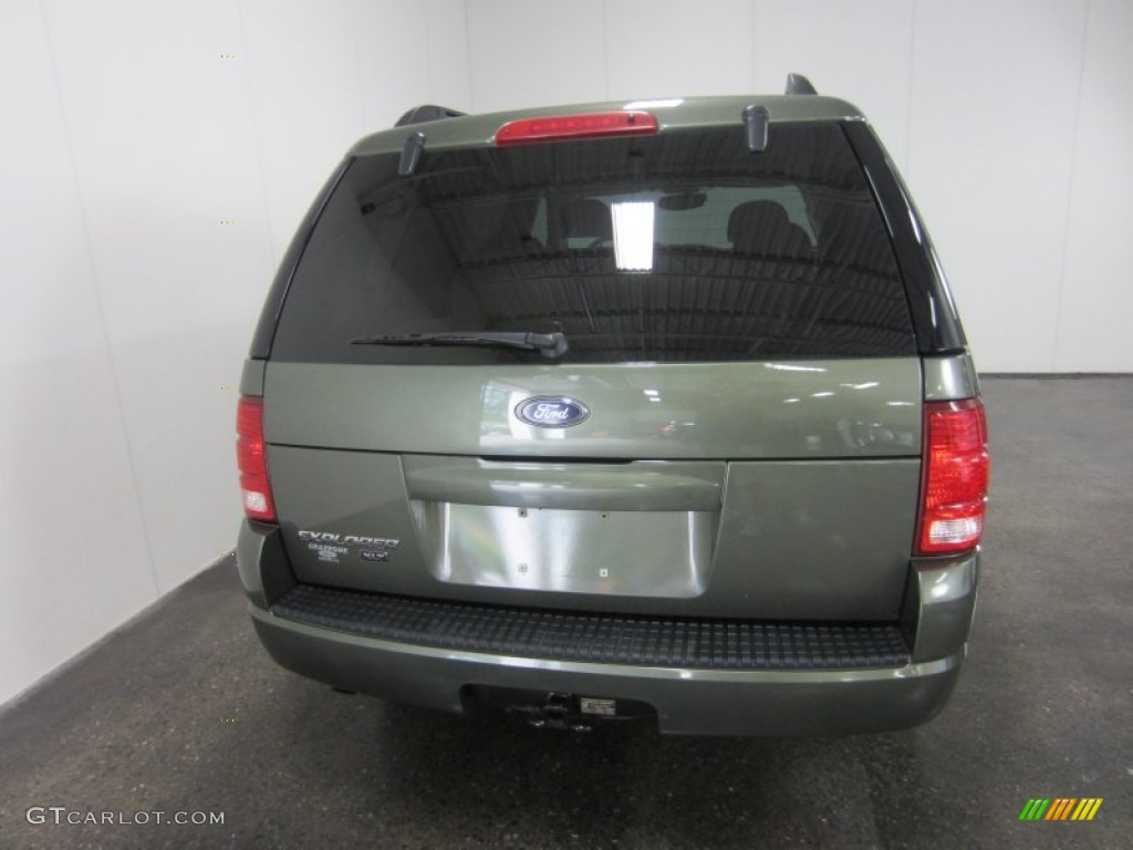 2004 Explorer XLT 4x4 - Estate Green Metallic / Medium Parchment photo #12