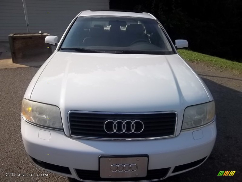 2002 A6 3.0 Sedan - Polar White / Platinum photo #2