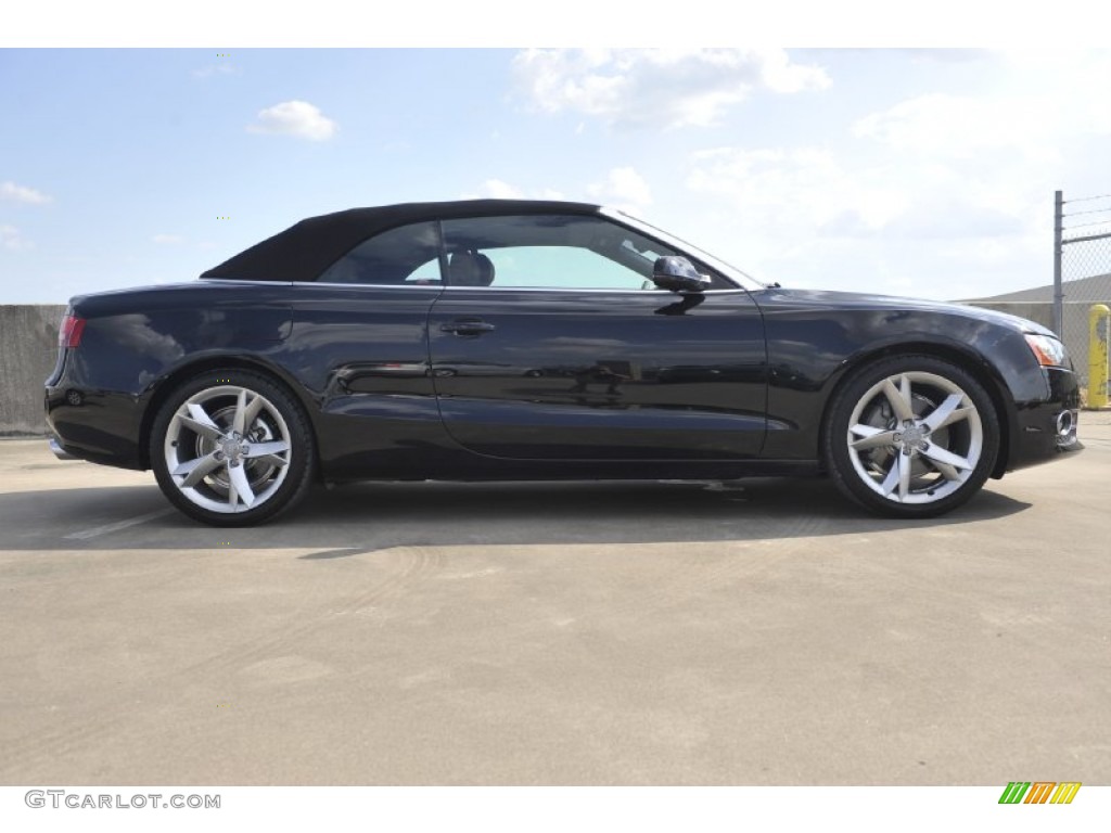 Brilliant Black 2012 Audi A5 2.0T quattro Cabriolet Exterior Photo #53268043