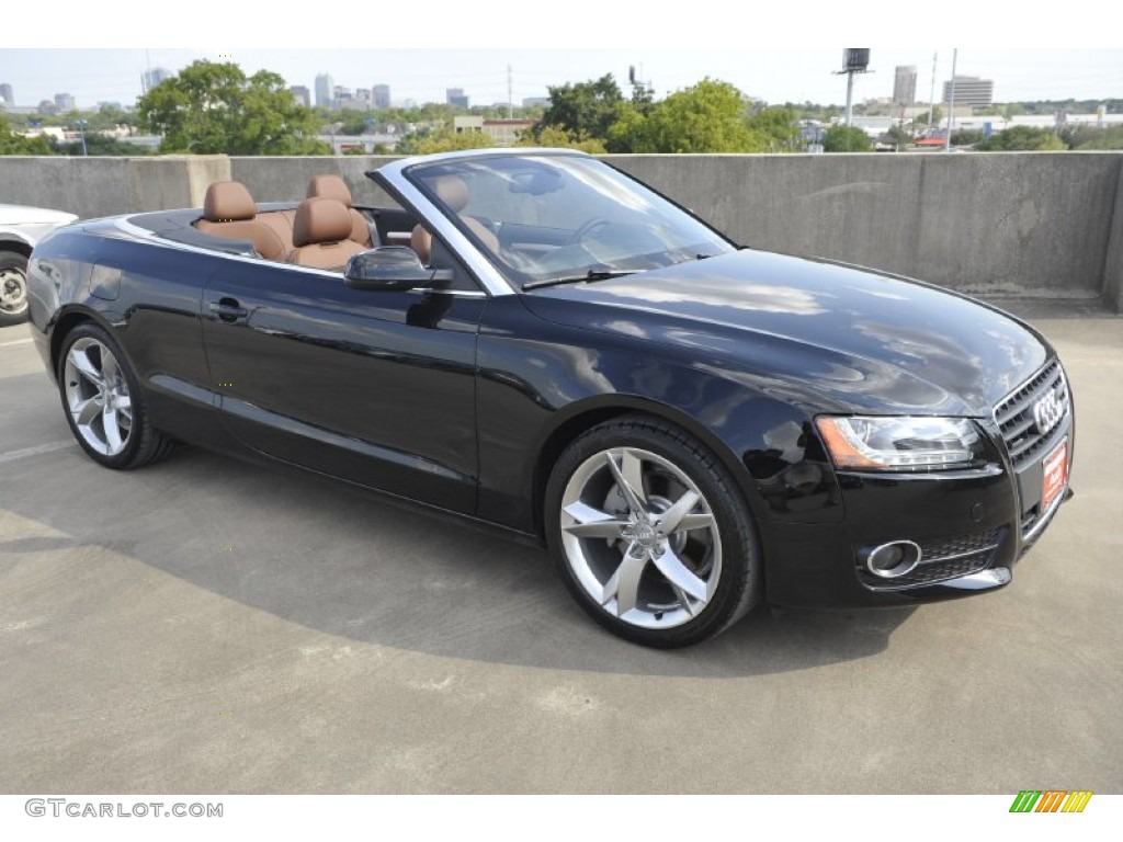 Brilliant Black 2012 Audi A5 2.0T quattro Cabriolet Exterior Photo #53268052