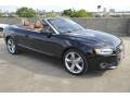 Brilliant Black 2012 Audi A5 2.0T quattro Cabriolet Exterior