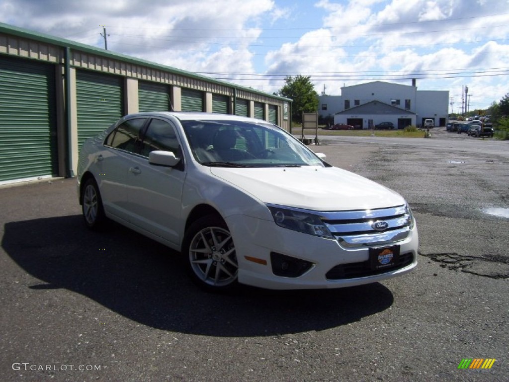 2010 Fusion SEL V6 - White Suede / Medium Light Stone photo #3