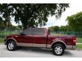 2004 Dark Toreador Red Metallic Ford F150 Lariat SuperCrew 4x4  photo #4