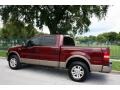 2004 Dark Toreador Red Metallic Ford F150 Lariat SuperCrew 4x4  photo #5