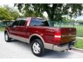 2004 Dark Toreador Red Metallic Ford F150 Lariat SuperCrew 4x4  photo #7