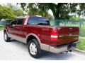 2004 Dark Toreador Red Metallic Ford F150 Lariat SuperCrew 4x4  photo #8